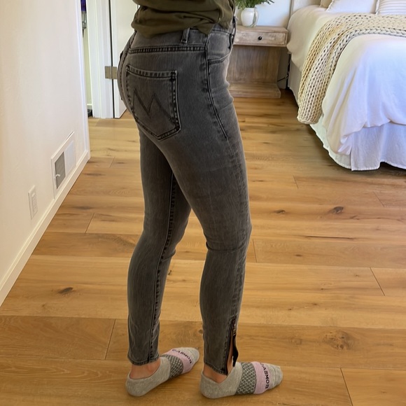 Mother high waisted looker ankle zip. Wash: shadows and light - Picture 2 of 4